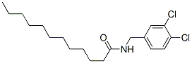 N-[(3,4-dichlorophenyl)methyl]dodecanamide,102366-72-3,结构式