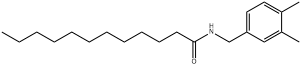 N-[(3,4-dimethylphenyl)methyl]dodecanamide Struktur