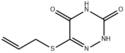 5-ALLYLMERCAPTO-6-AZAURACIL Structure