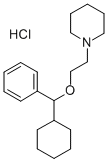 1-(2-((alpha-Cyclohexylbenzyl)oxy)ethyl)piperidine hydrochloride Structure