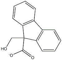 9H-芴-9-甲醇, 9-甲酸盐 结构式