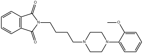 1H-Isoindole-1,3(2H)-dione, 2-[4-[4-(2-Methoxyphenyl)-1-piperazinyl]butyl]- Struktur