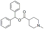 benzhydryl 1-methylpiperidine-4-carboxylate 化学構造式