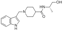 L-2-(1-Skatyl-4-isonipecotamido)-1-propanol 结构式