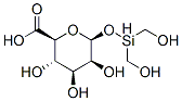 1-O-(dihydroxymethylsilyl)-beta-D-mannopyranuronic acid Structure