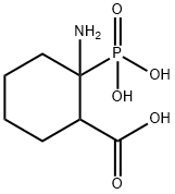 2-amino-2-phosphono-cyclohexane-1-carboxylic acid Struktur