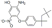2-Amino-5-nitro-4-[p-(1,1,3,3-tetramethylbutyl)phenoxy]phenol 结构式