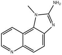 2-アミノ-1-メチルイミダゾ[4,5-F]キノリン 化学構造式
