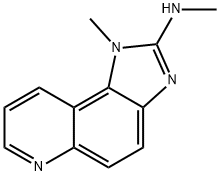 1-Methyl-2-methylaminoimidazo[4,5-F]quinoline, 102408-28-6, 结构式