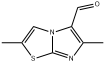 2,6-二甲基咪唑并[2,1-B]噻唑-5-甲醛, 102410-25-3, 结构式