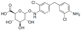 4,4'-methylenebis(2-chloroaniline)-N-glucuronide Structure