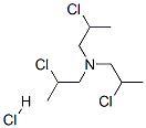 2-chloro-N,N-bis(2-chloropropyl)propan-1-amine hydrochloride 化学構造式