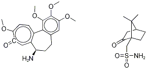 (+)-N-去乙酰基秋水仙碱 D-樟脑磺酸盐, 102419-97-6, 结构式