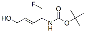 Carbamic acid, [1-(fluoromethyl)-4-hydroxy-2-butenyl]-, 1,1-dimethylethyl ester,,102420-42-8,结构式