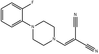 2-{[4-(2-fluorophenyl)piperazino]methylene}malononitrile Struktur