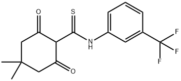 4,4-dimethyl-2,6-dioxo-N-[3-(trifluoromethyl)phenyl]cyclohexanecarbothioamide,1024251-56-6,结构式