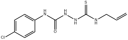 2-[(allylamino)carbothioyl]-N-(4-chlorophenyl)-1-hydrazinecarboxamide 化学構造式