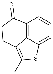 3,4-Dihydro-2-methyl-5H-naphtho[1,8-bc]thiophen-5-one Struktur