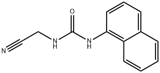 3-Cyanomethyl-1-(1-naphthyl)urea 结构式