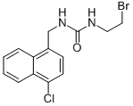 1-(2-Bromoethyl)-3-(4-chloro-1-naphthalenemethyl)urea Struktur