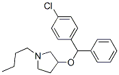 1-부틸-3-[(4-클로로페닐)-페닐-메톡시]피롤리딘