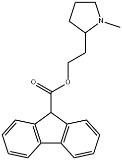 2-(1-methylpyrrolidin-2-yl)ethyl 9H-fluorene-9-carboxylate Structure