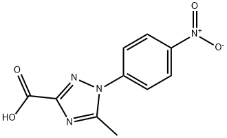 5-METHYL-1-(4-NITROPHENYL)-1H-1,2,4-TRIAZOLE-3-CARBOXYLIC ACID Structure