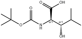 Boc-(2R,3S)-2-amino-3-hydroxy-4-methylpentanoic acid Structure