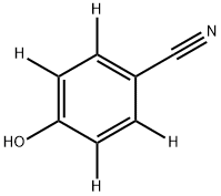 4-Cyanophenol--d4, 1025089-21-7, 结构式
