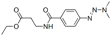 ethyl 3-[(4-dimethylaminodiazenylbenzoyl)amino]propanoate Structure