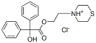 2-(1-thia-4-azoniacyclohex-4-yl)ethyl 2-hydroxy-2,2-diphenyl-acetate c hloride|