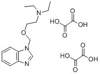 BENZIMIDAZOLE, 1-((2-(DIETHYLAMINO)ETHOXY)METHYL)-, DIOXALATE 化学構造式