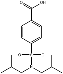 4-DIISOBUTYLSULFAMOYL-BENZOIC ACID 化学構造式