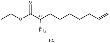 8-Nonenoic acid, 2-aMino-, ethyl ester, hydrochloride, (2S)-,1025368-60-8,结构式