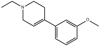 1-ethyl-4-(3-methoxyphenyl)-1,2,3,6-tetrahydropyridine,102538-16-9,结构式