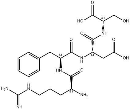 ARG-PHE-ASP-SER, 102567-19-1, 结构式