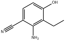 Benzonitrile,  2-amino-3-ethyl-4-hydroxy-,102569-27-7,结构式