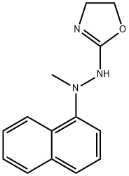 HYDRAZINE, 1-METHYL-1-(1-NAPHTHYL)-2-(2-OXAZOLINYL)- Structure