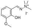 2-Hydroxy-3-methoxybenzaldehyde, hyrazone with 1,1,1-trimethylhydrazon ium iodide Structure