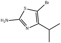 5-溴-4-异丙噻唑-2-胺,1025700-49-5,结构式
