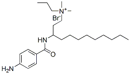 3-[(4-aminobenzoyl)amino]propyl-dodecyl-dimethyl-azanium bromide Structure