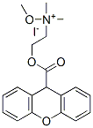 methoxy-dimethyl-[2-(9H-xanthene-9-carbonyloxy)ethyl]azanium iodide Structure