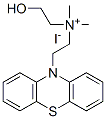 2-hydroxyethyl-dimethyl-(2-phenothiazin-10-ylethyl)azanium iodide 结构式