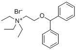 (2-(Diphenylmethoxy)-aethyl)-(triaethyl)-ammoniumbromid [German] Struktur