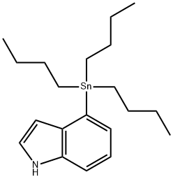 (1H-Indol-4-yl)tributylstannane Structure