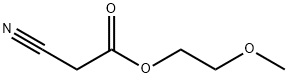 シアノ酢酸2-メトキシエチル 化学構造式
