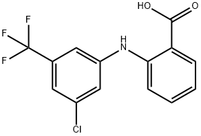 Benzoic  acid,  2-[[3-chloro-5-(trifluoromethyl)phenyl]amino]-,102583-95-9,结构式