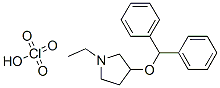 3-benzhydryloxy-1-ethyl-pyrrolidine perchlorate,102584-45-2,结构式