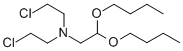 (Bis(2-chloroethyl)amino)acetaldehyde dibutyl acetal 化学構造式