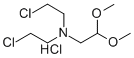 ACETALDEHYDE, 2-(BIS(2-CHLOROETHYL)AMINO)-, DIMETHYL ACETAL, HYDROCHLO RIDE Structure